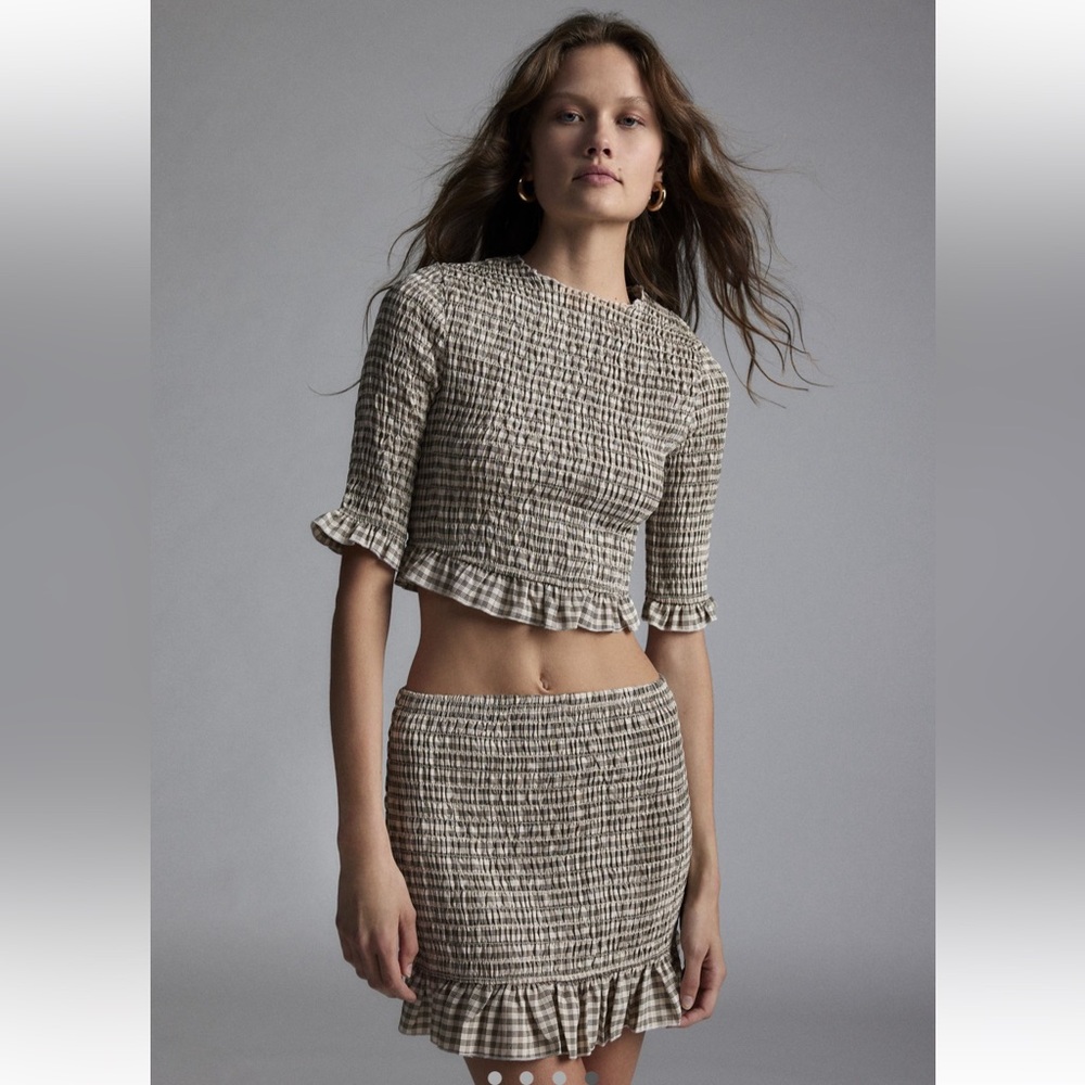 Shirred Two-Piece Set in